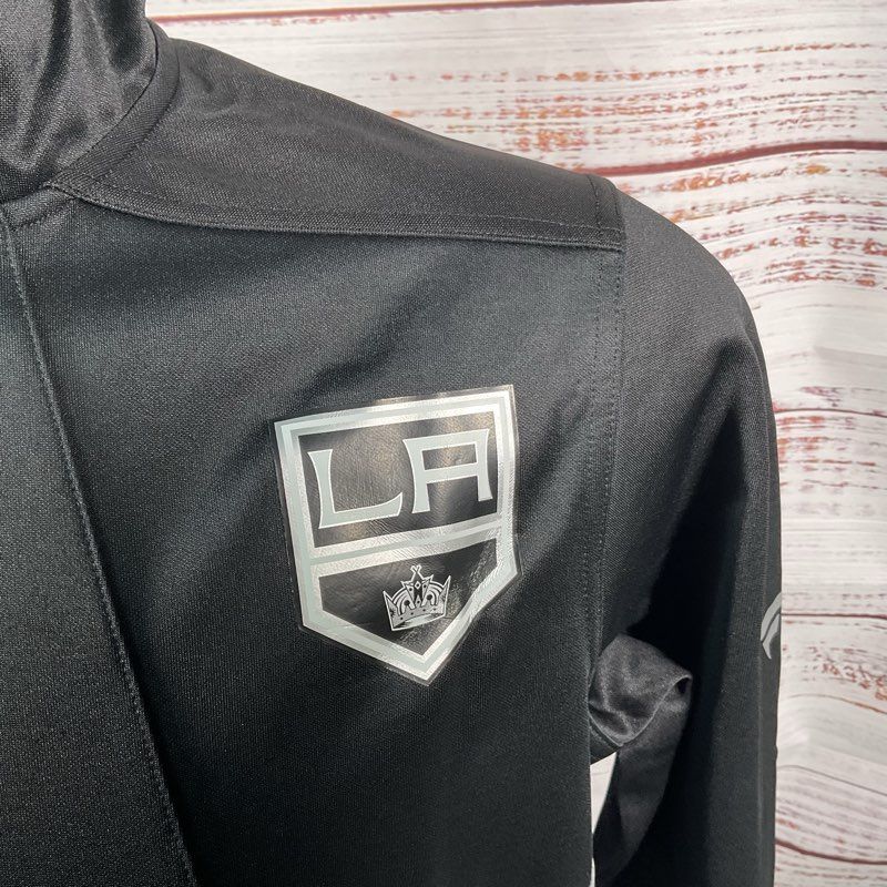 NWT Fanatics LA Kings NHL Authentic Pro 1/2 Zip Hooded Jacket - Size Large