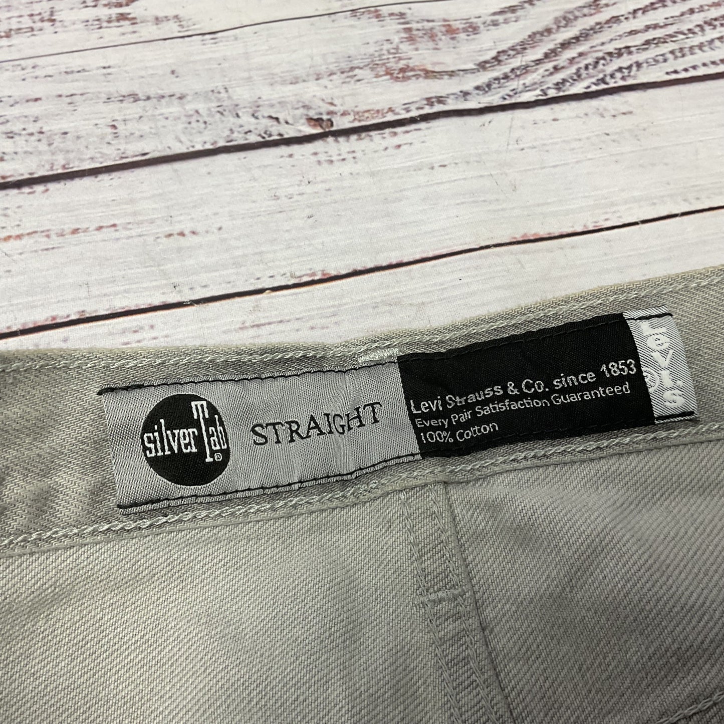 Levis Silver Tab Grey Straight Jeans Pants - Size 32x32