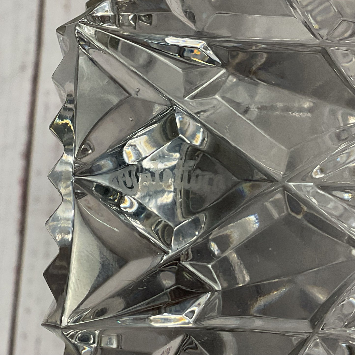 Waterford Crystal Glass Lismore Octagonal Art Deco