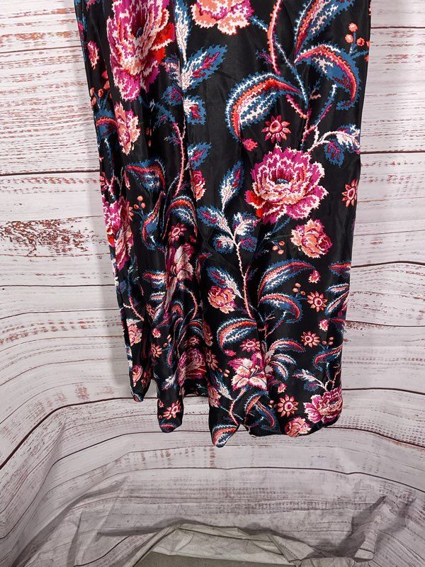 NWT Anthropologie Jocelyn Sleeveless Slip Midi Dress Blackberry Floral Size XS