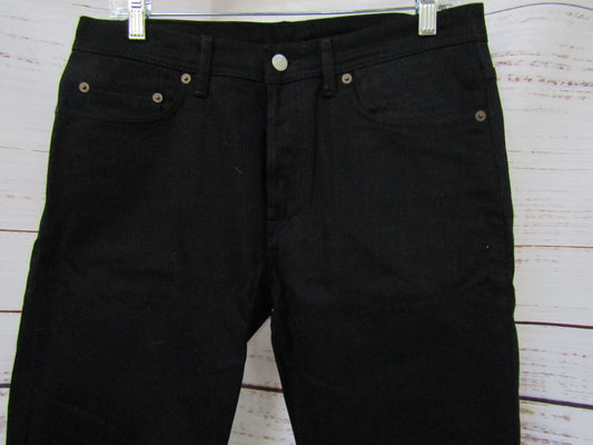 Acne Studios Black River Men's Black Denim Jeans Size 32 Made in Italy