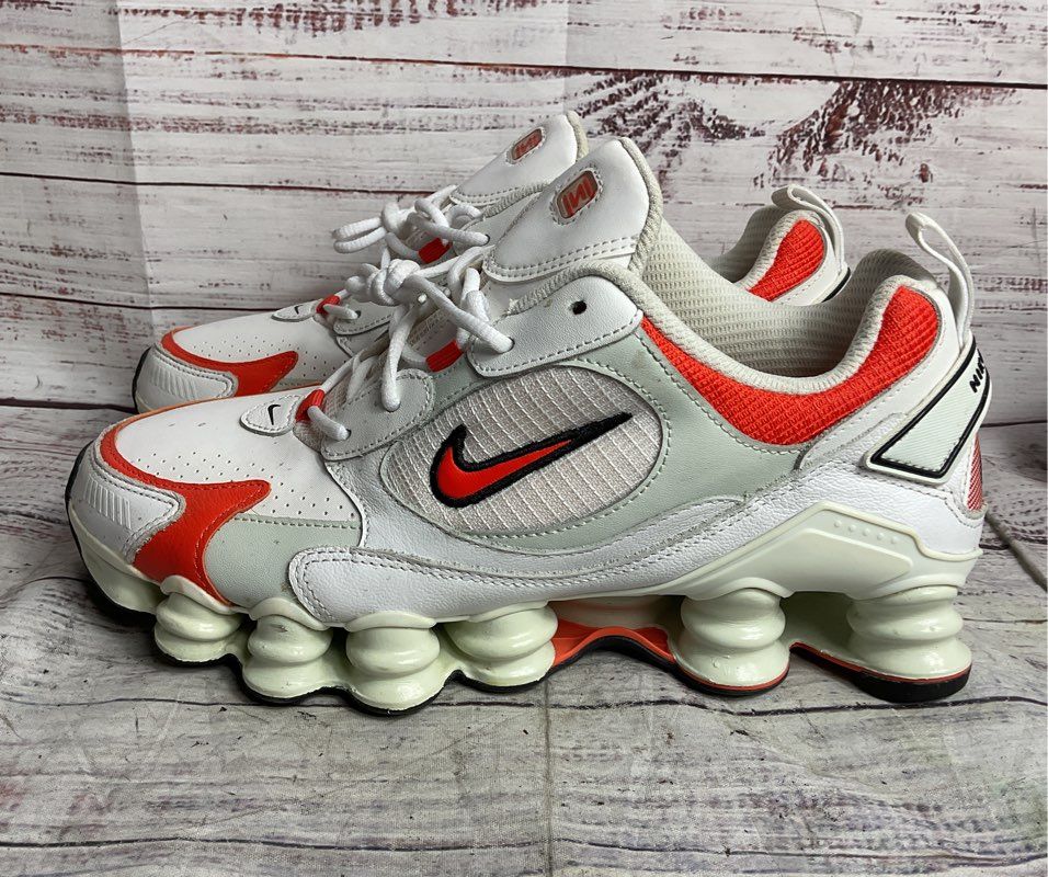 Nike Women's Shox TL Nova Sneakers White Team Orange 9