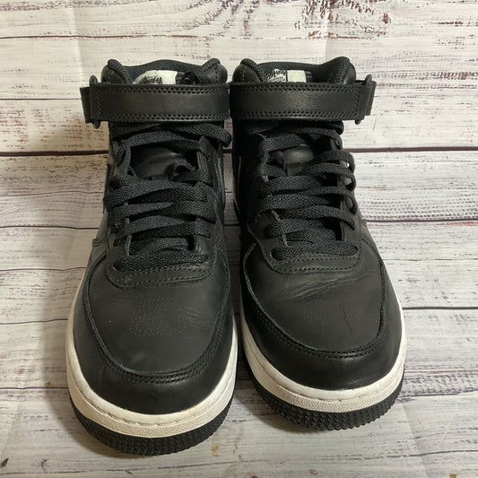 NIKE x STUSSY Air Force 1 Mid (DJ7840-001) Men's Black Snakeskin Shoes- SZ 6.5