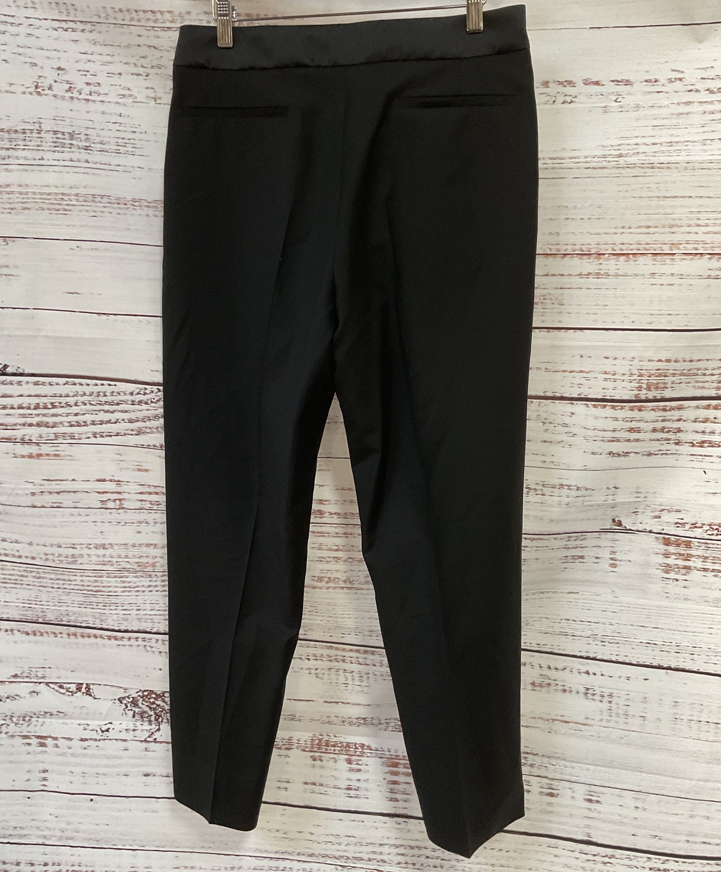 Paul Smith Women's Black Wool Blend Jeweled Cropped Pants Size 42 Made in Italy