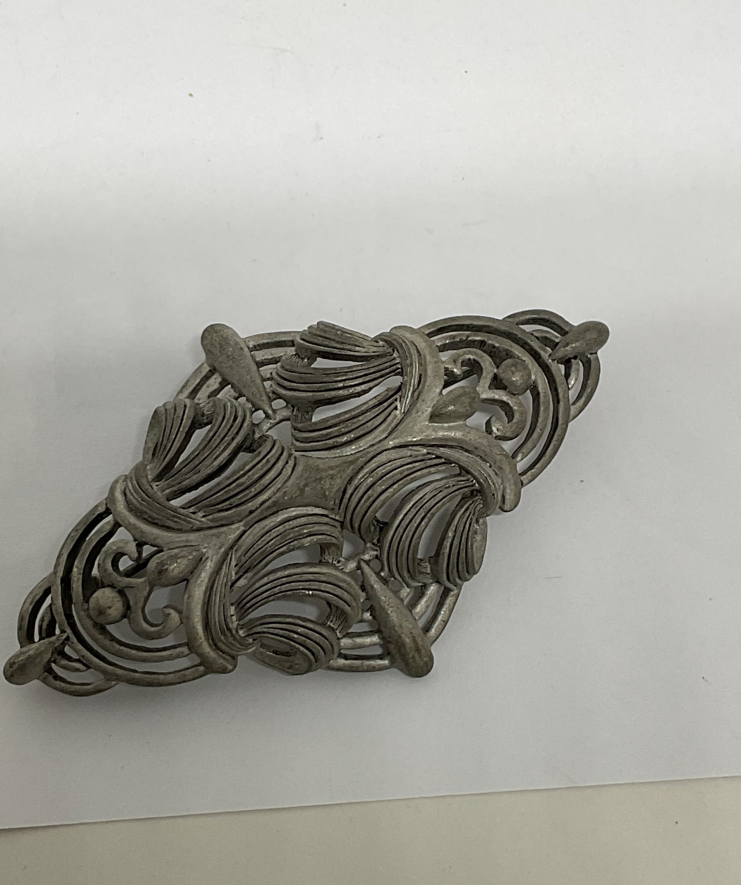 Lot 2 Oscar de la Renta Silver tone Vintage Brooch