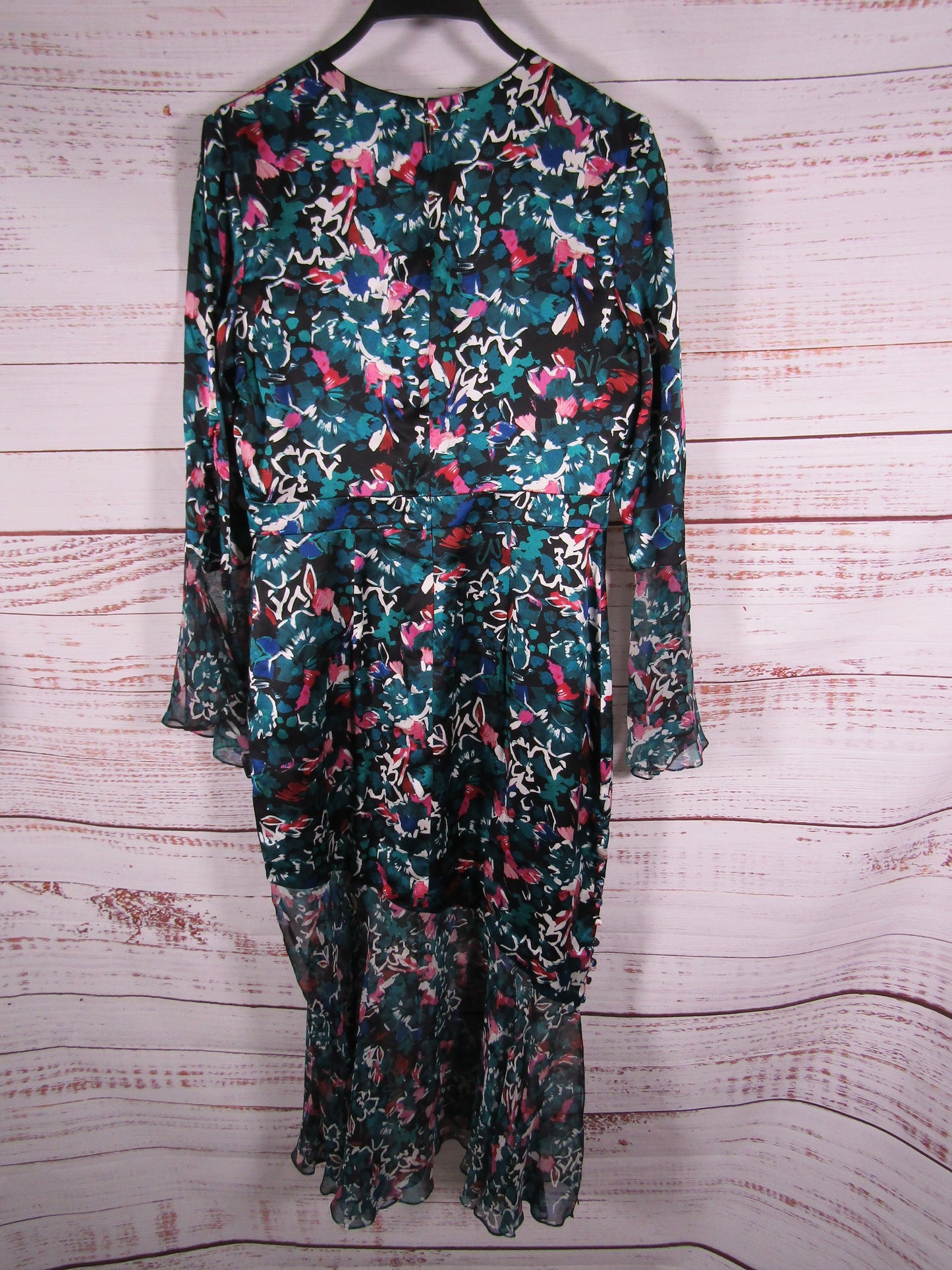 Prabal Gurung Women's Multi-Color Floral Long Sleeve Dress Silk Size 6