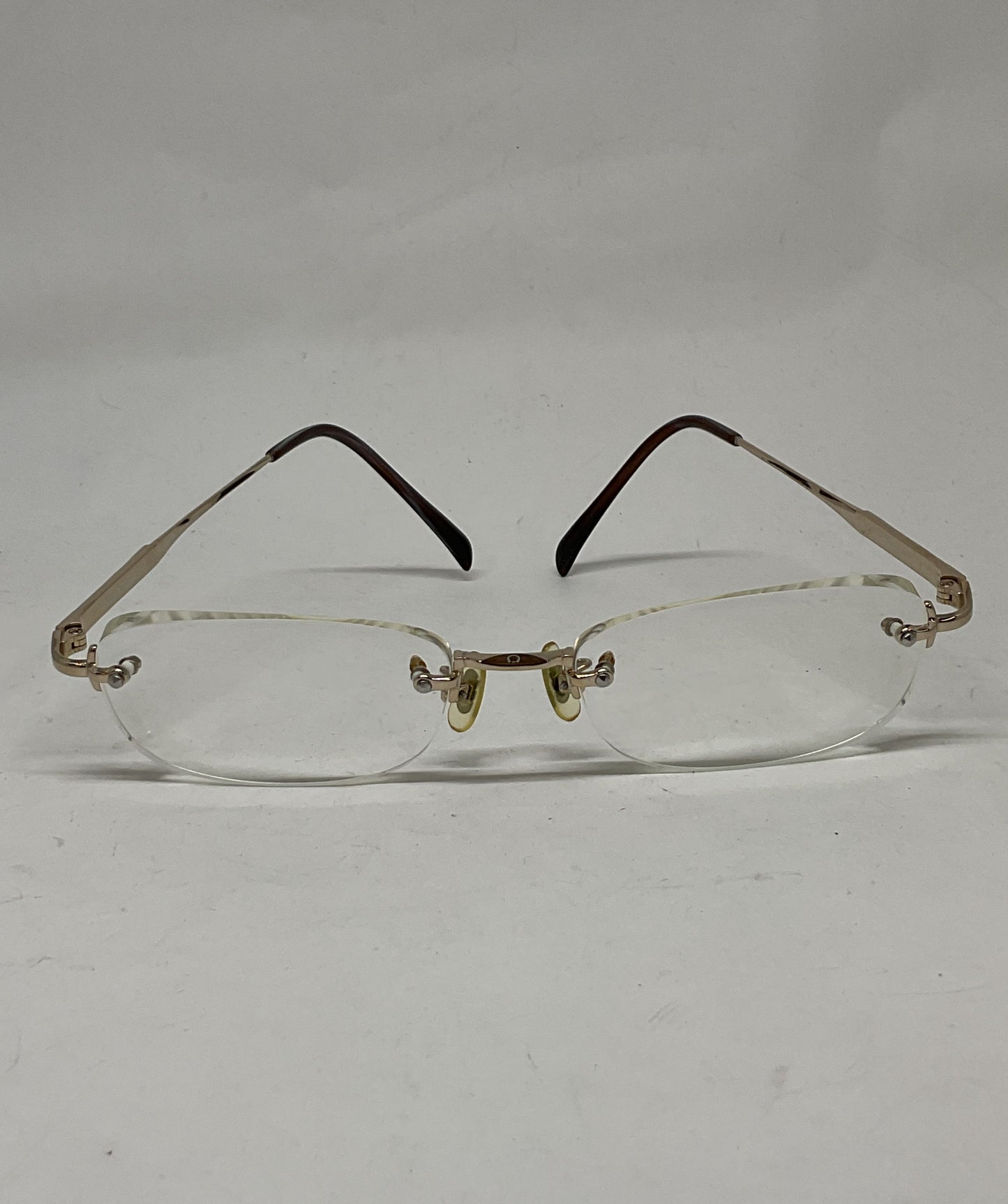 Salvatore Ferragamo Titanio Gold Eyeglasses Frames - Size 145 Japan