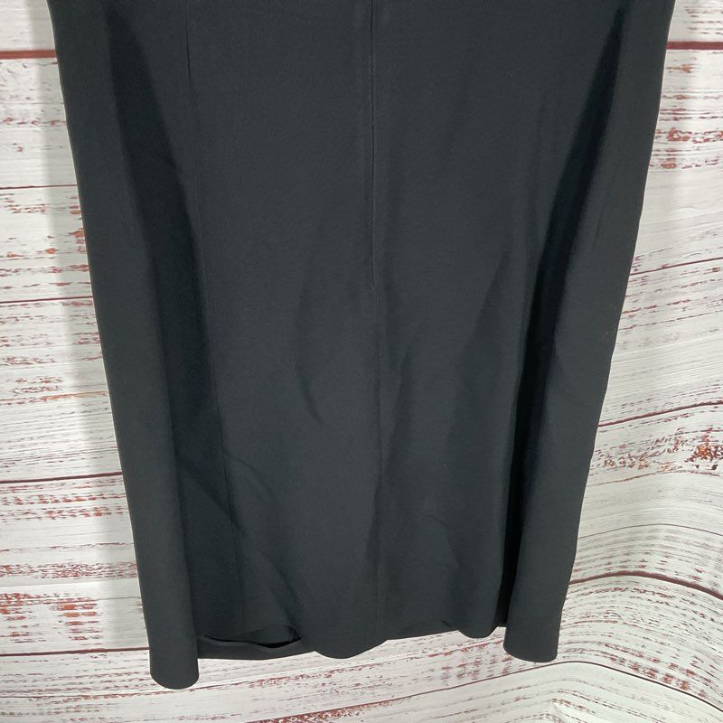 Aquilano Rimondi Black Sleeveless Shoulder Tie Midi Cocktail CDress Size 6 US