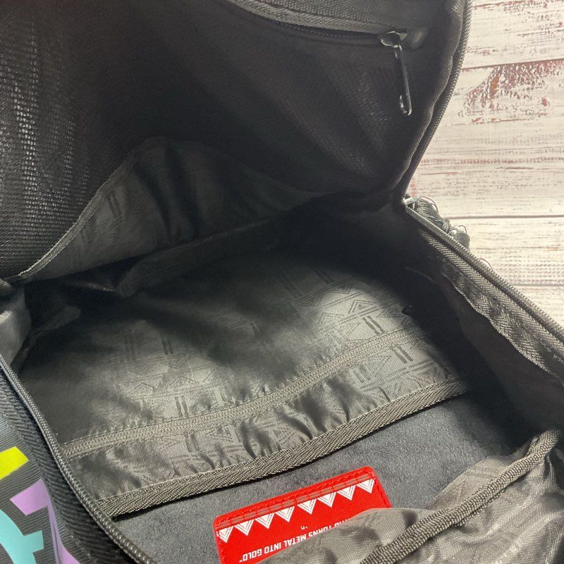 Sprayground X Sandflower AI Path to the Future II Multi Faux Leather Backpack