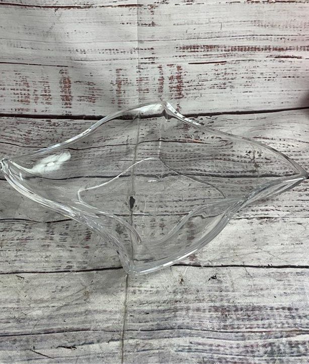 Villeroy & Boch Vintage Crystal New Wave Modern Square Bowl Dish Clear