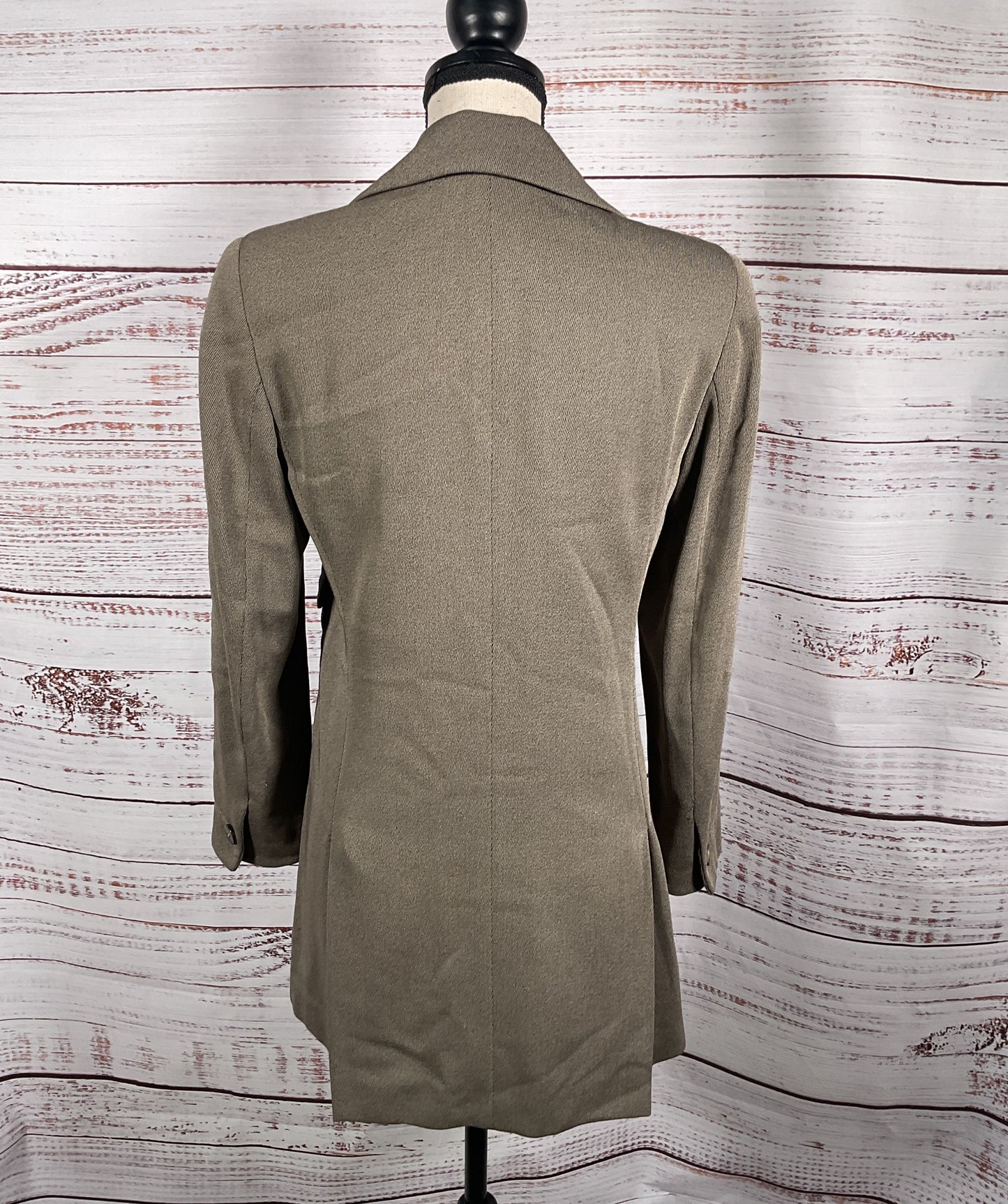 Salvatore Ferragamo Vintage Double Breasted Blazer Taupe 38