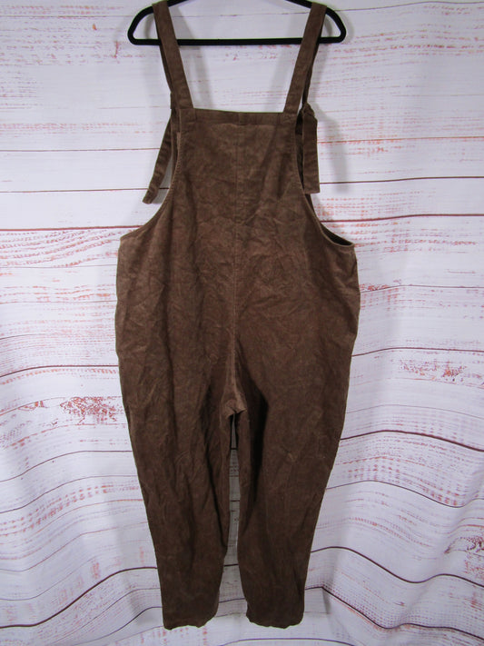 Lucy & Yak Women's Brown Corduroy Overalls Size 16