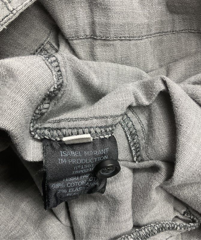 Étoile Isabel Marant Draped Short Dress Gray 40