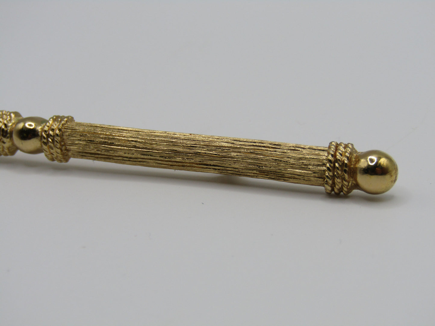 Vintage Monet Gold Plated Bar Brooch Pin