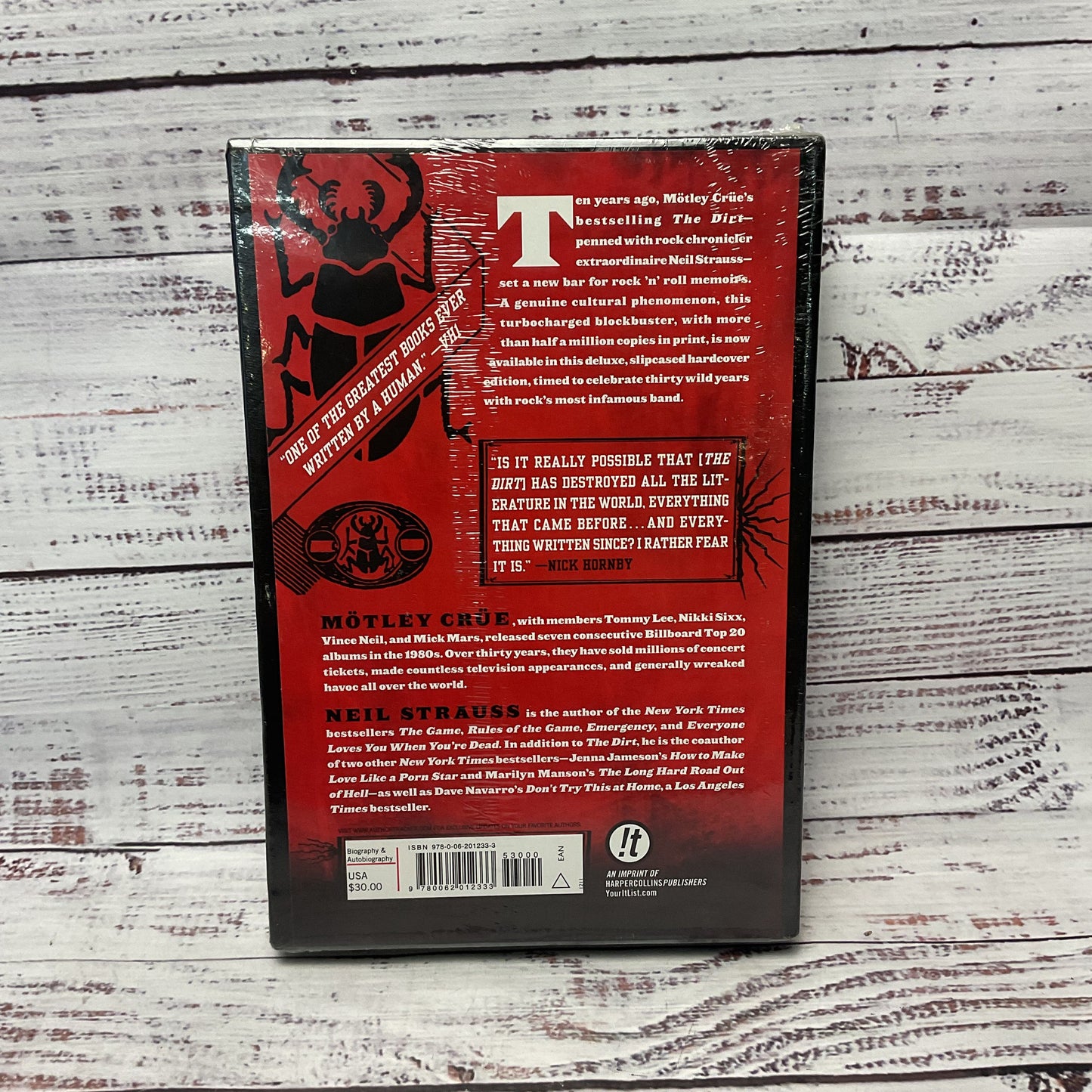 Motley Crue The Dirt Anniversary Edition Hardcover Book Slipcase New Sealed