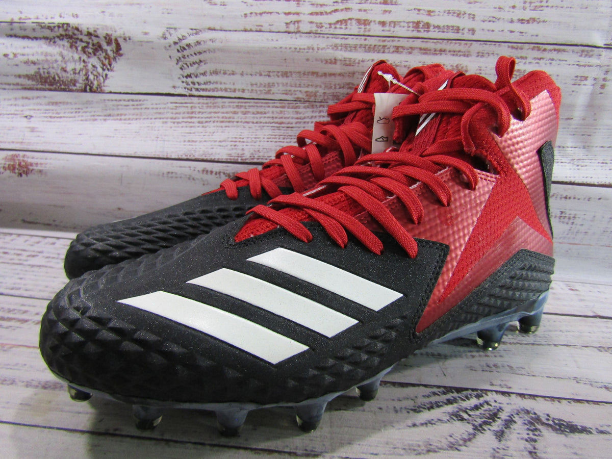 Adidas Freak x Carbon Men's Black & Red Mid Top Football Cleats Size 8