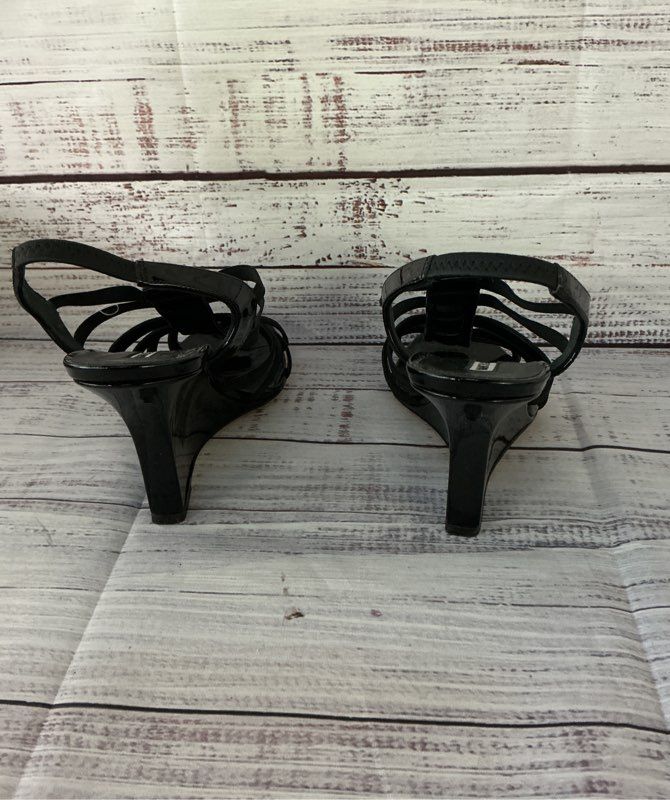 Women's Manolo Blahnik Black Wedge Sandal Size 35.5 US Size 5