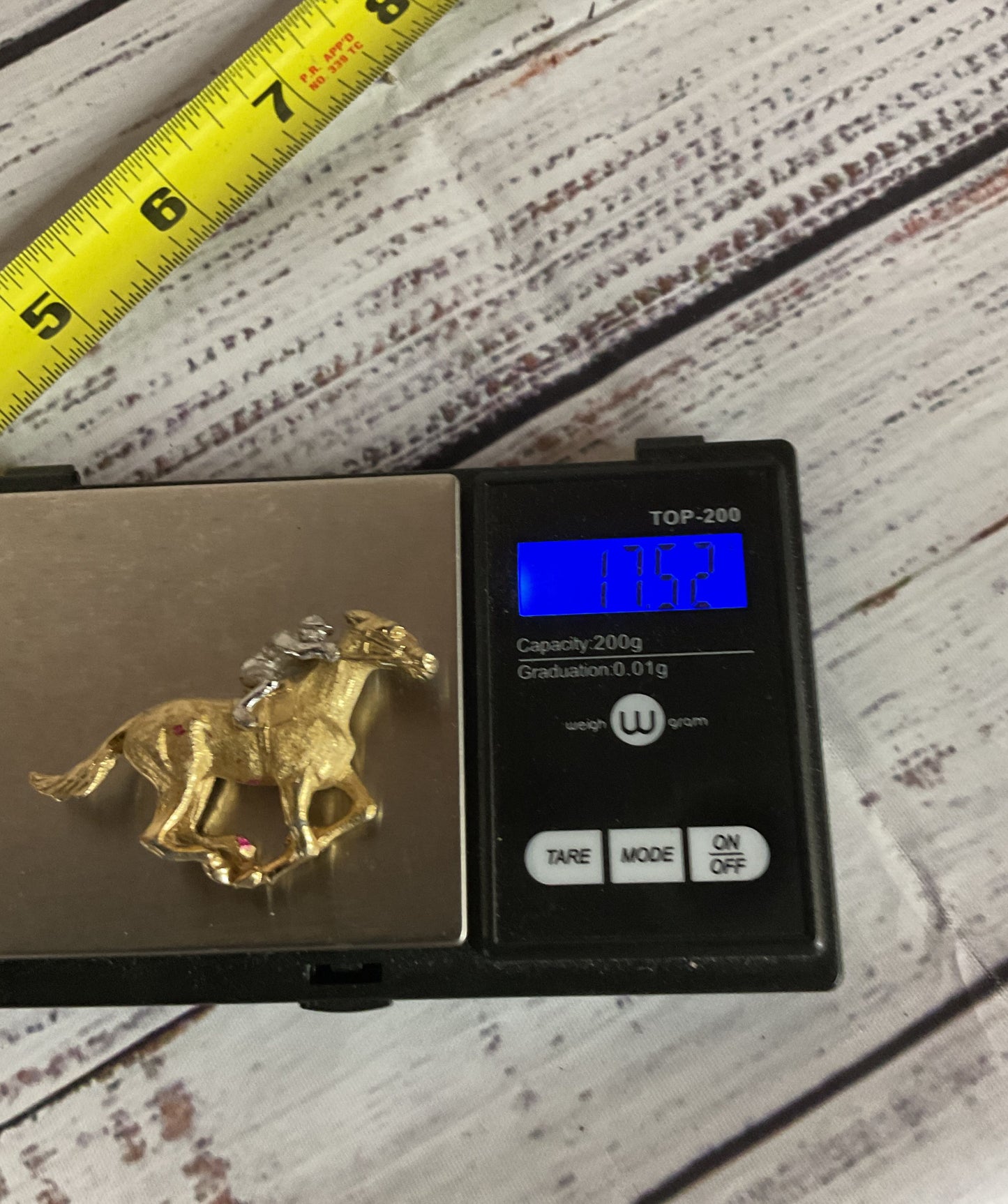 NAPIER Gold Tone Vintage Horse Jockey Brooch