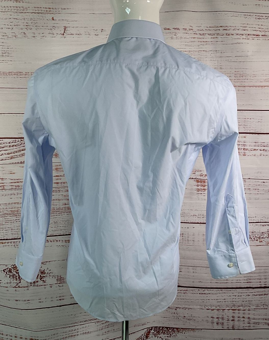 Liberty Shirt Co Solid 3/4 Sleeve Shirt Blue