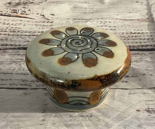 Ken Edwards Vintage Mexican Tonala Salt & Pepper Shakers Multicolor