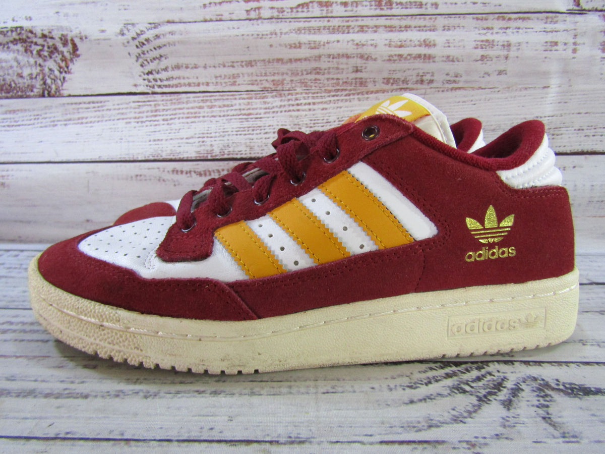 Adidas Centennial 85 Low Men's Collegiate Burgundy Gold Sneakers Size 7 HQ7047