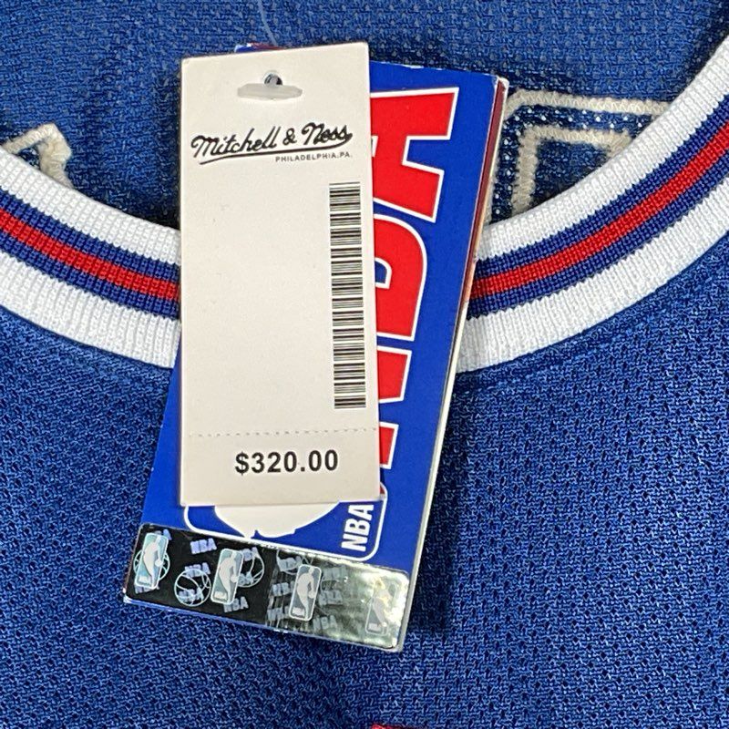NWT MITCHELL & NESS Hardwood Classics GARNET #21 Jersey- SZ 56