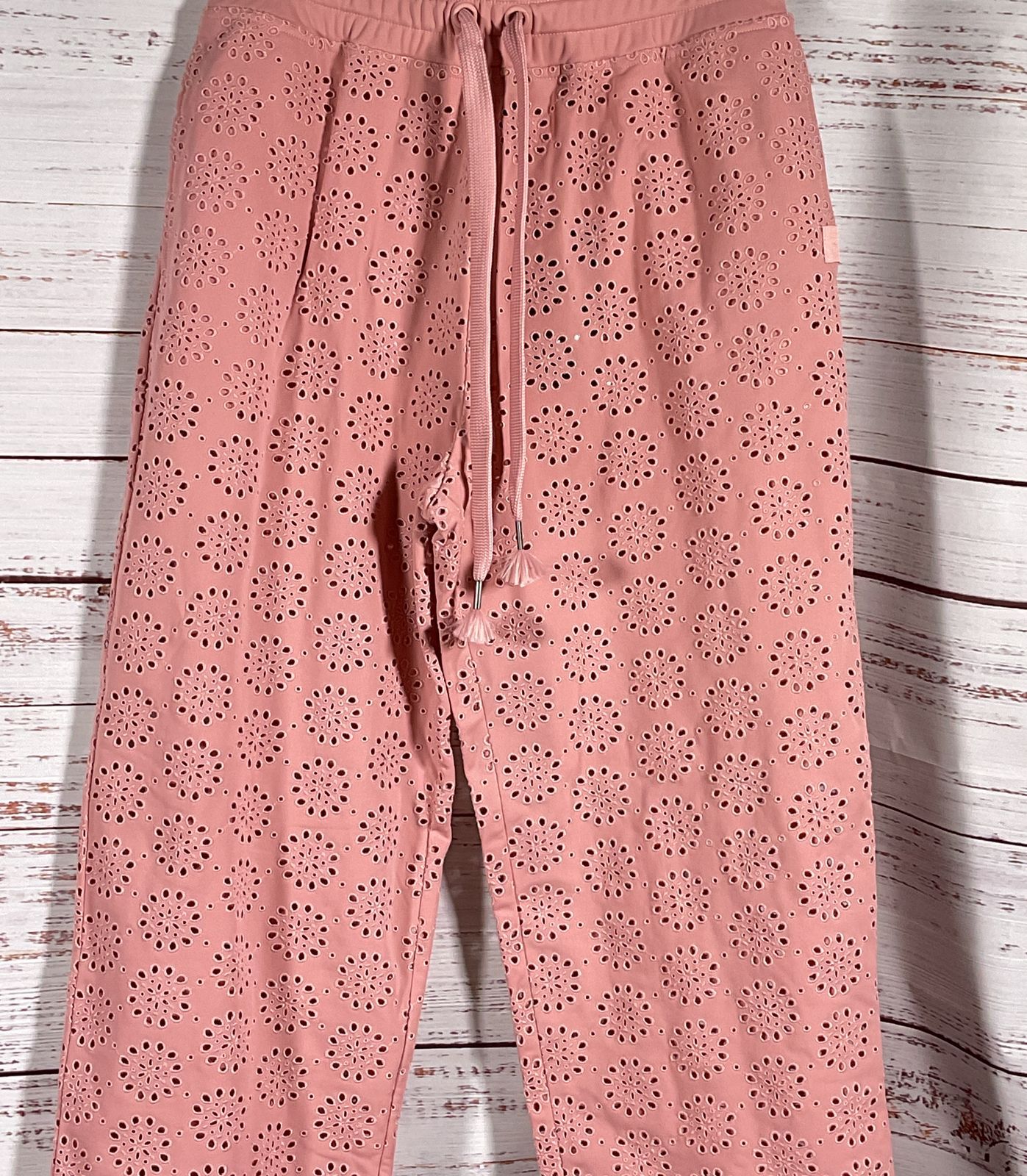 Fenty Puma by Rihanna Die-Cut Embroidered Pants Bridal Rose S