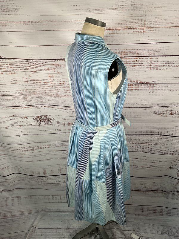 Samantha Sung Women's Blue Midi Dress With Bely Size 12 Read Below