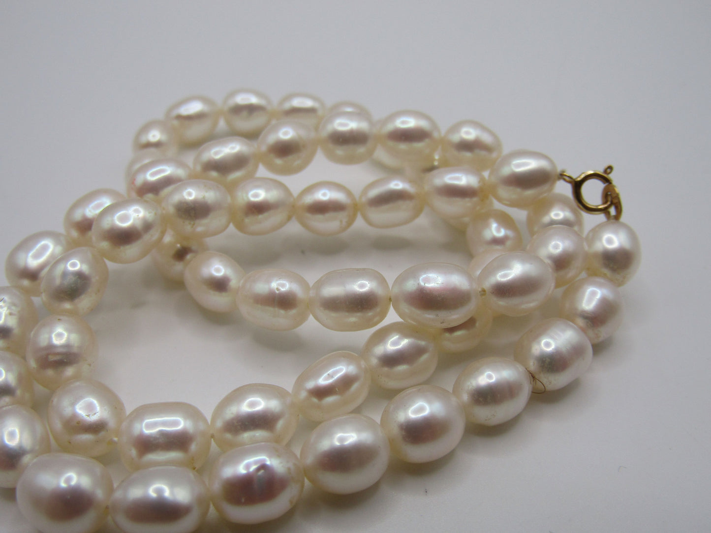 FIC 15 7/8" Freshwater Baroque Pearl Necklace With 14k Yellow Gold Clasp