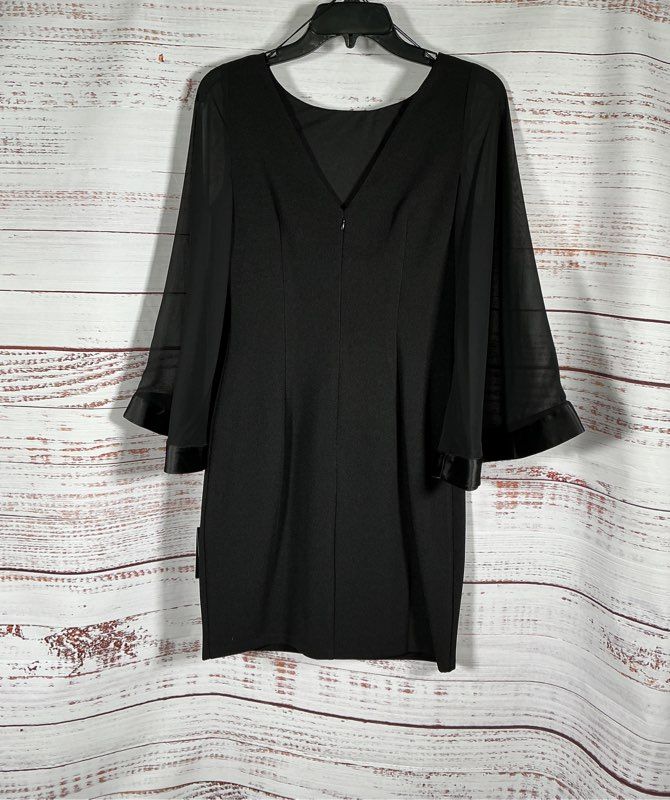NWT Women's Adrianna Papell Ottoman and Chiffon Sheath Dress Size 0 Retail $149