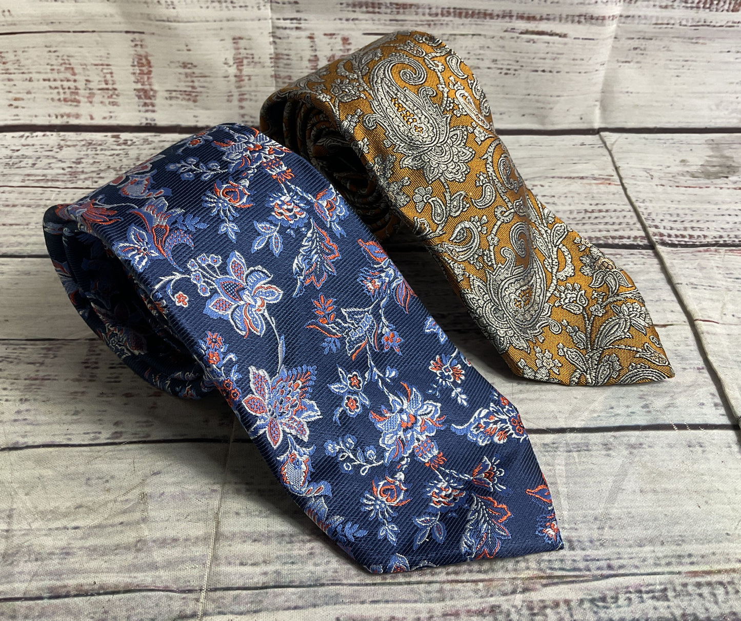 Paul Frederick Floral Paisley Lot of 2 Ties Multicolor OS