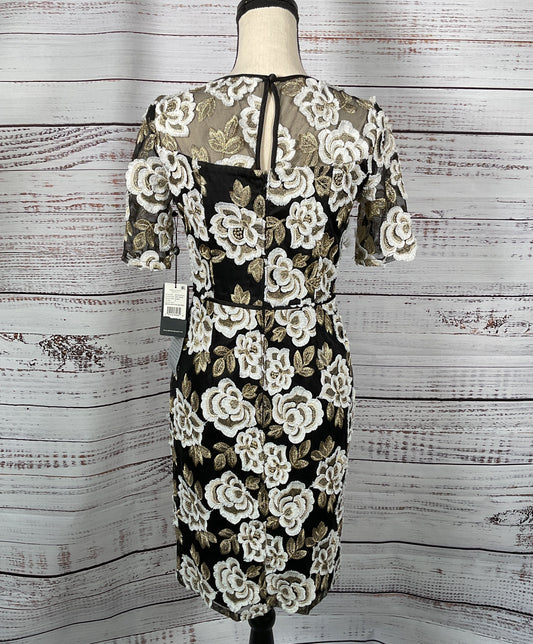 Adrianna Papell Floral Embroidered Peplum Dress Multicolor 2