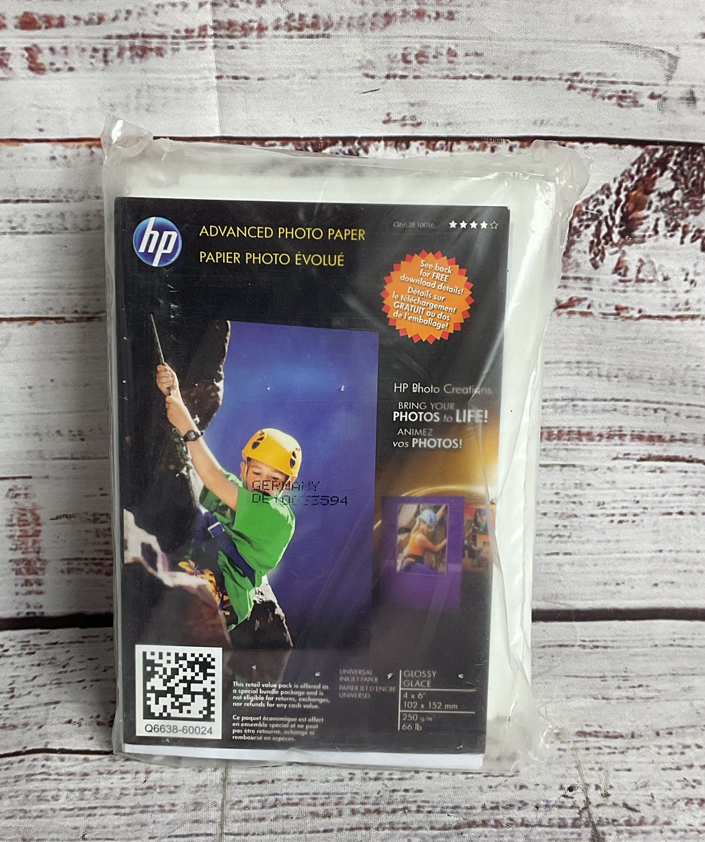 HP Set of 3 4x6 5x7 Printer Photo Paper