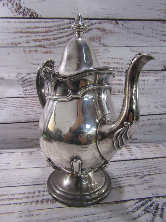 Reed & Barton Baronial Ornate Electroplated Nickel Silver Coffee Pot