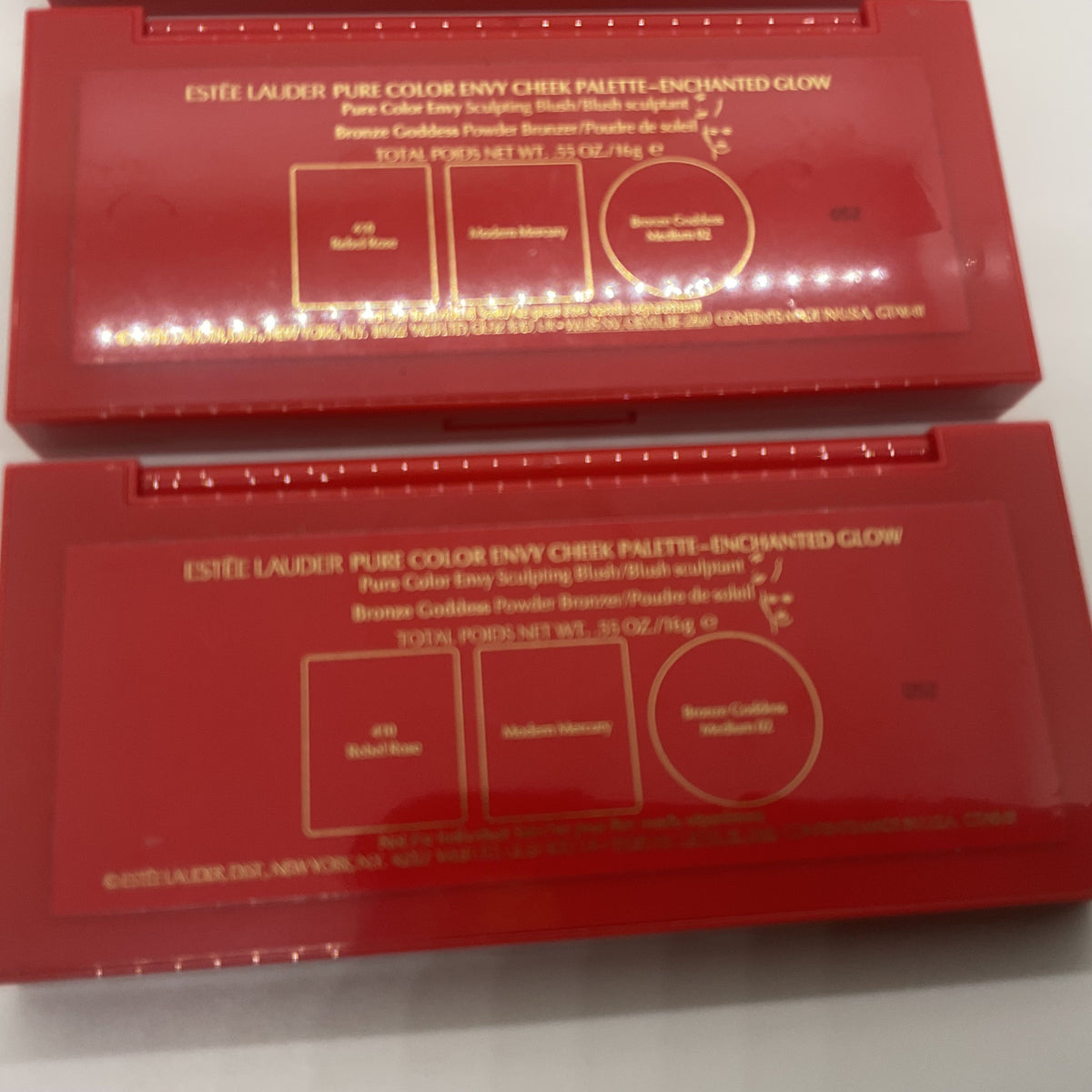 NEW ESTEE LAUDER "Enchanted Glow" Pure Color Envy Cheek Palette- Set of 3