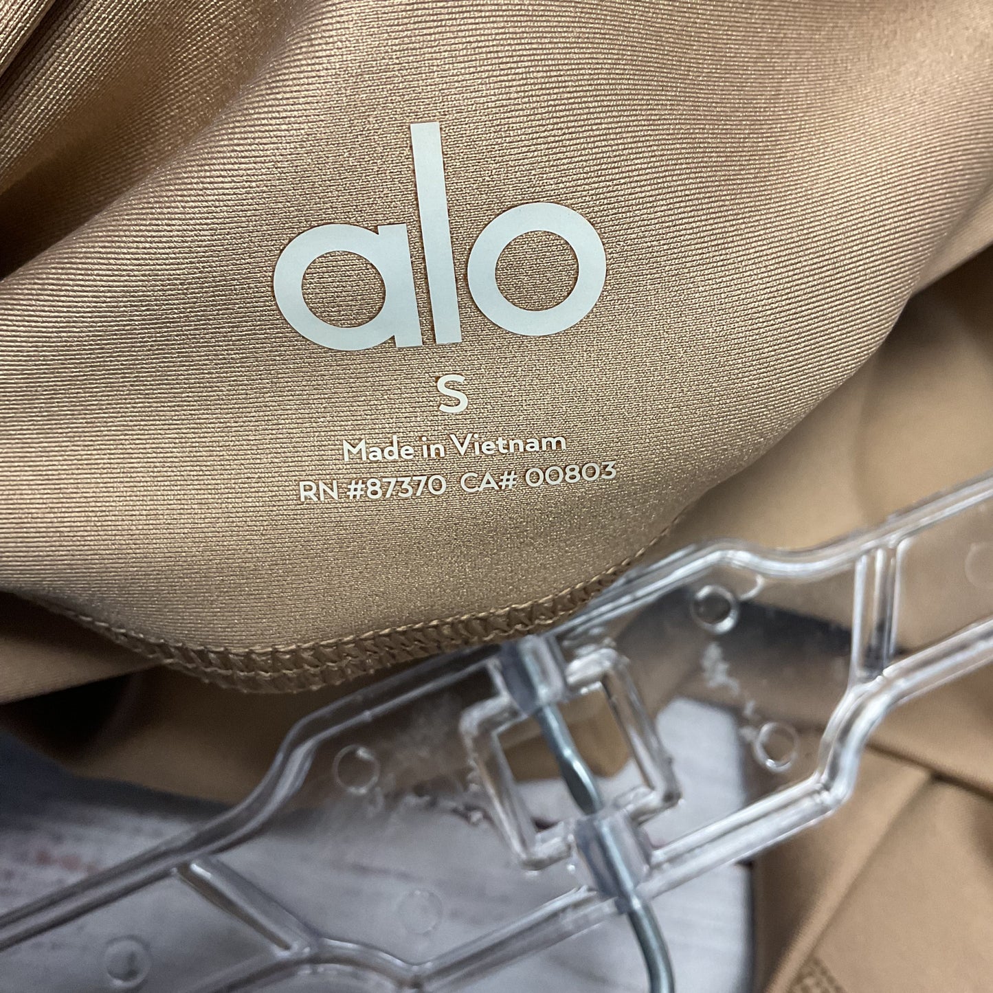 Alo Yoga High Waist Airlift Toasted Almond Brown Leggings Pants - Size S