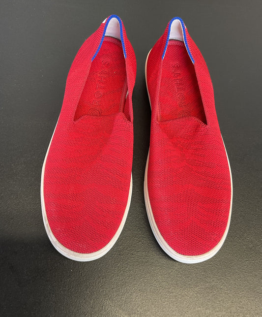 Rothys The Original Red Racing Stripe Back Slip On Size 8