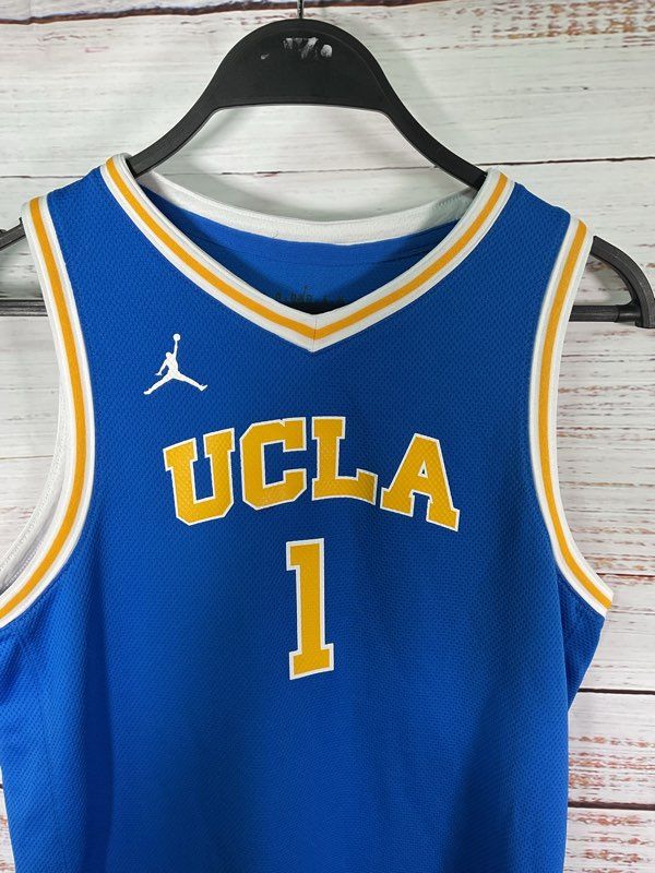 UCLA Bruins Air Jordan Nike #1 Basketball Jersey Blue Youth XL