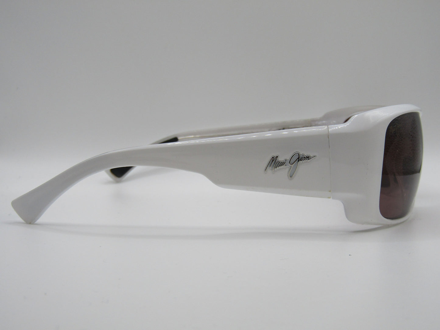 Maui Jim Five Caves White Sport Wrap Sunglasses Frame Made in Italy