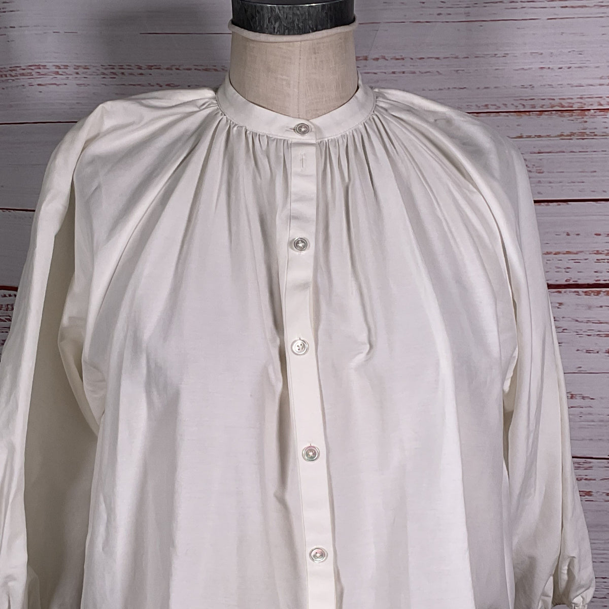PAUL SMITH Women's 3/4 Sleeve Pleated Blouse- SZ 36