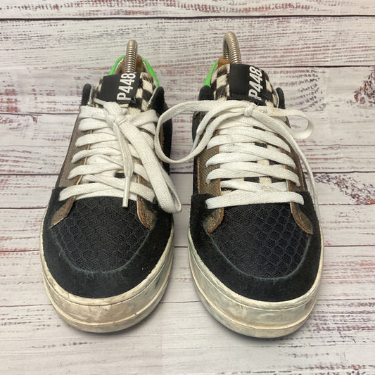 P448 A8 Queens Black Green Silver Sneaker Casual Shoe Unisex 8.5M 9.5W