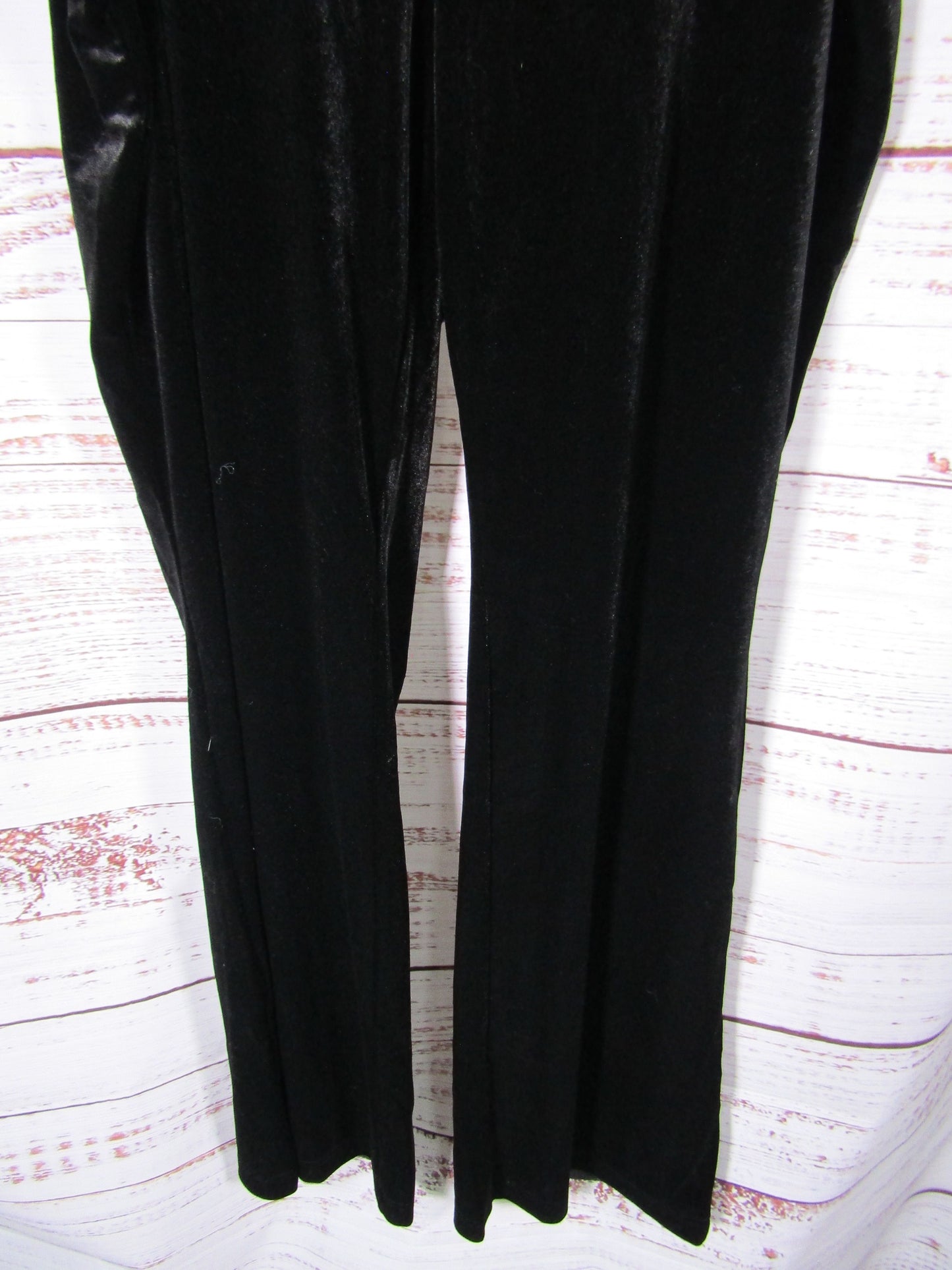 Good American Women's Black Velvet Pants Size 7