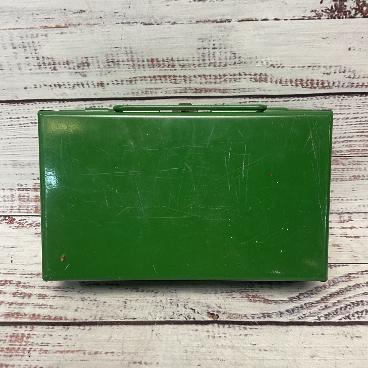 Bell System Green Metal First Aid Kit Box 1950s 1960s w/Contents