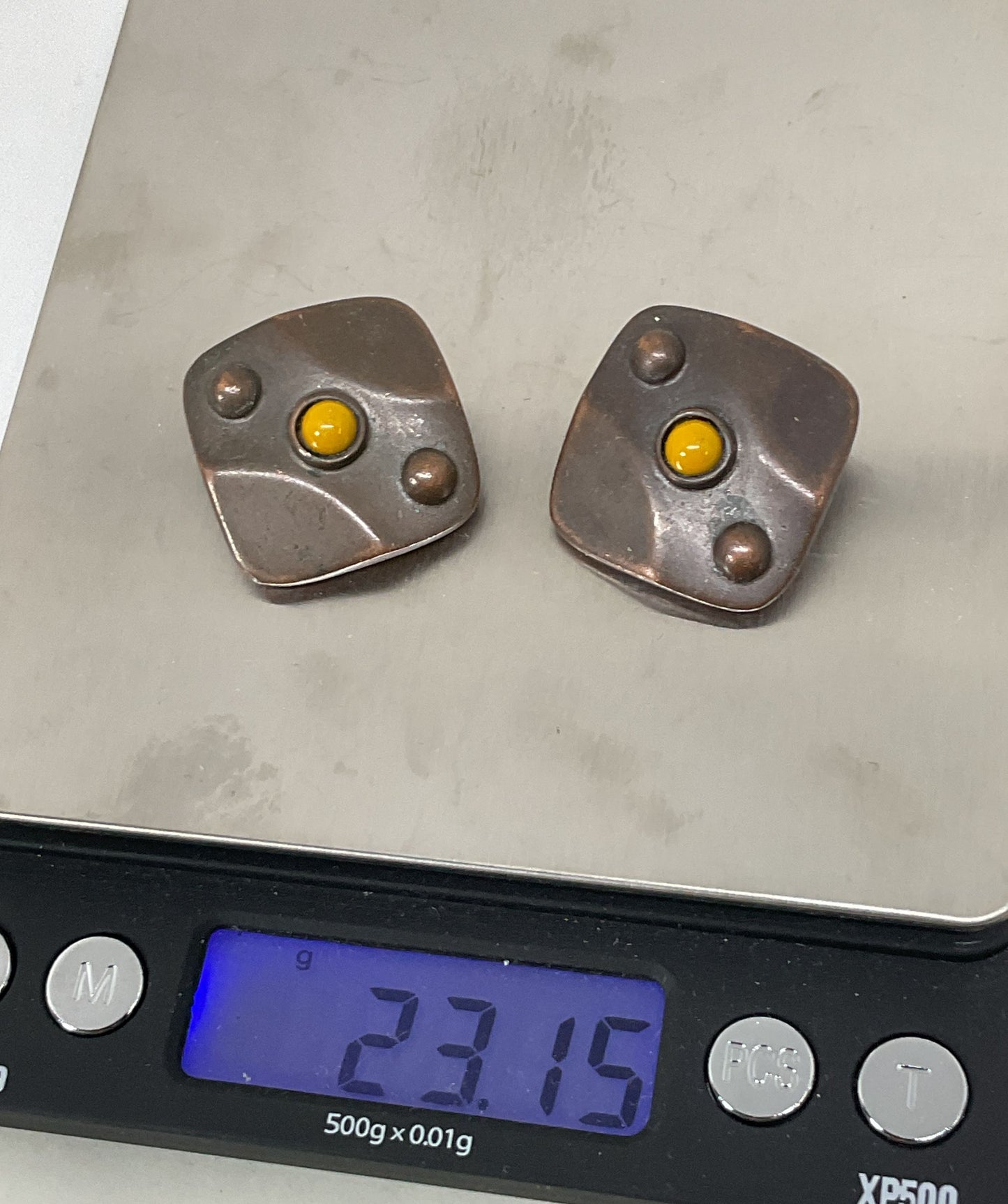 Ben Amun Metal Vintage Clip On Earrings