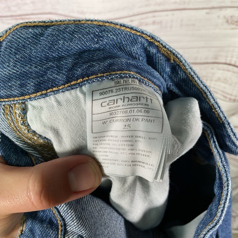 Carhartt WIP Work in Progress Double Knee Loose Tapered Barrel Jeans - Size 25