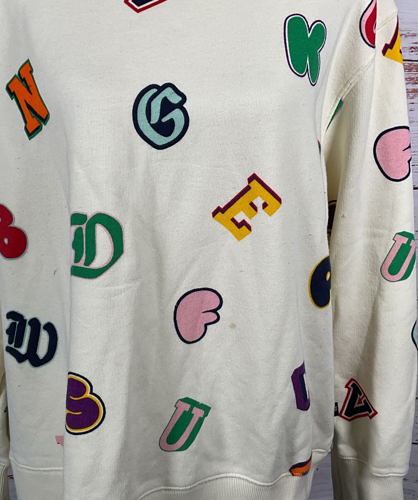 Rowing Blazers Target Adult Alphabet Print Crewneck Sweatshirt Multicolor XL