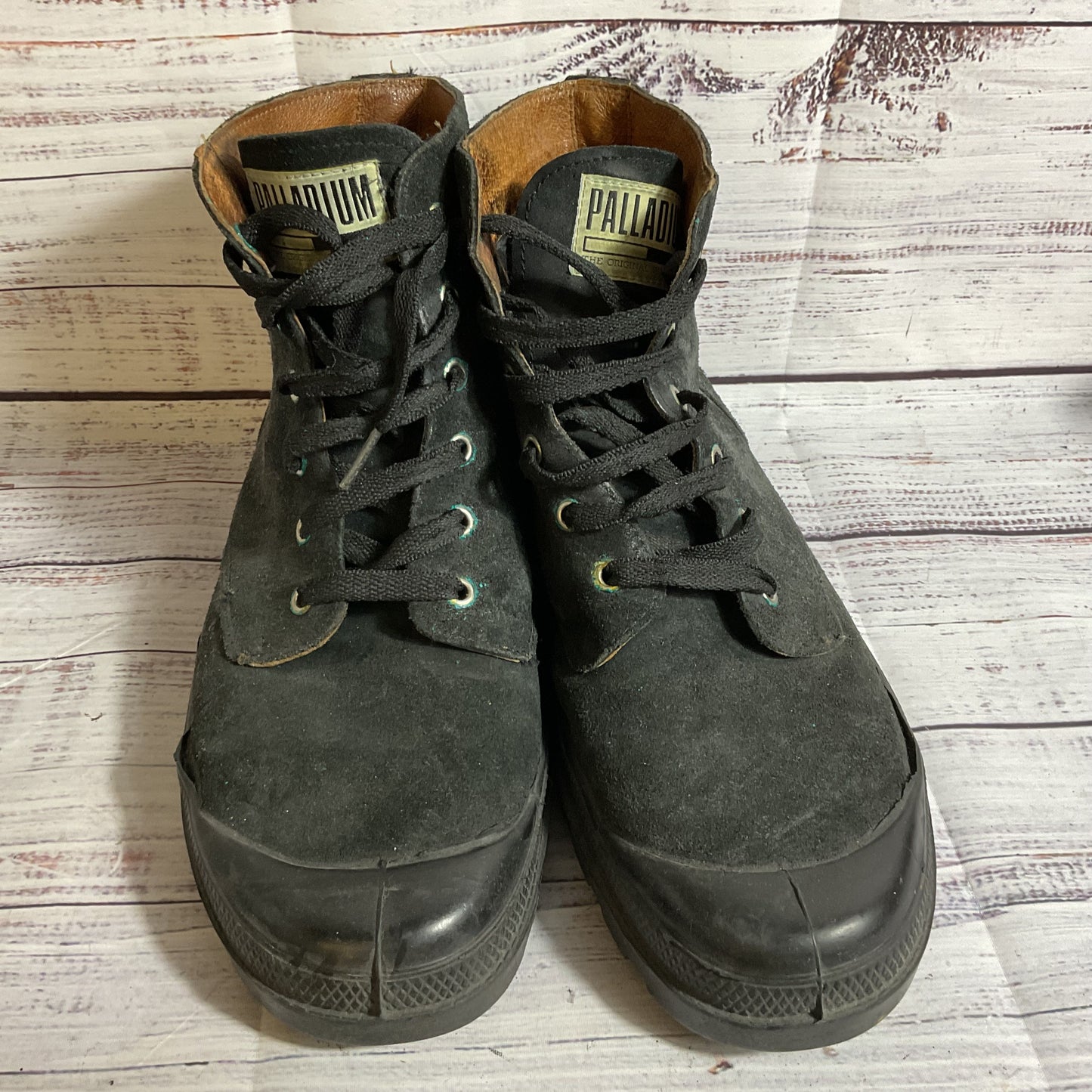 PALLADIUM Men's Black Suede Boots- SZ 44