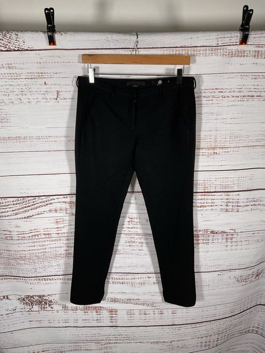 Alexander Wang Women's Black Wool Back Heel Cut Pants Size 2