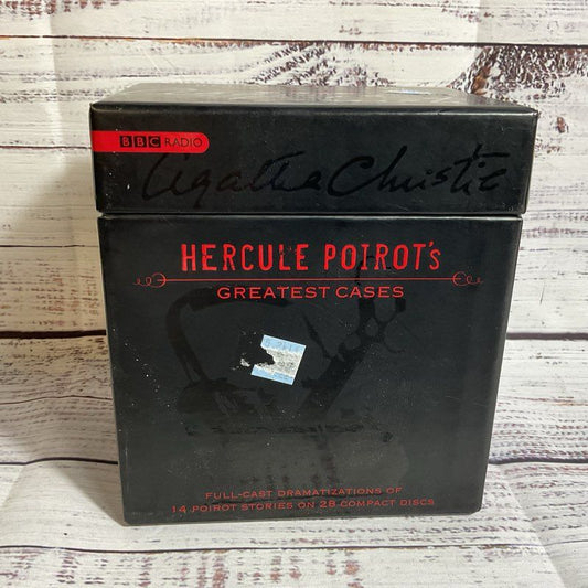 Hercule Poirot's Greatest Cases Set by Agatha Christie 14 Stories 28 CD Set