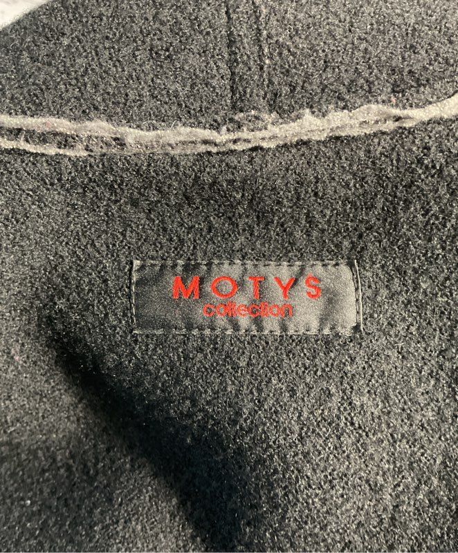 Vintage MOTYS Collection Women's 100% Wool Black Coat Size 43 EU